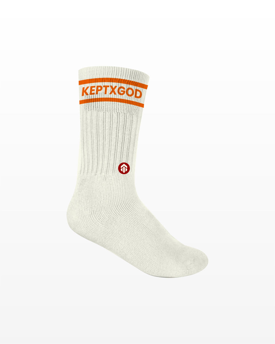 Kept X God Crew Socks - Premium Accessories from KEPT Clothing Brand - Just $3! Shop now at KEPT Clothing Brand