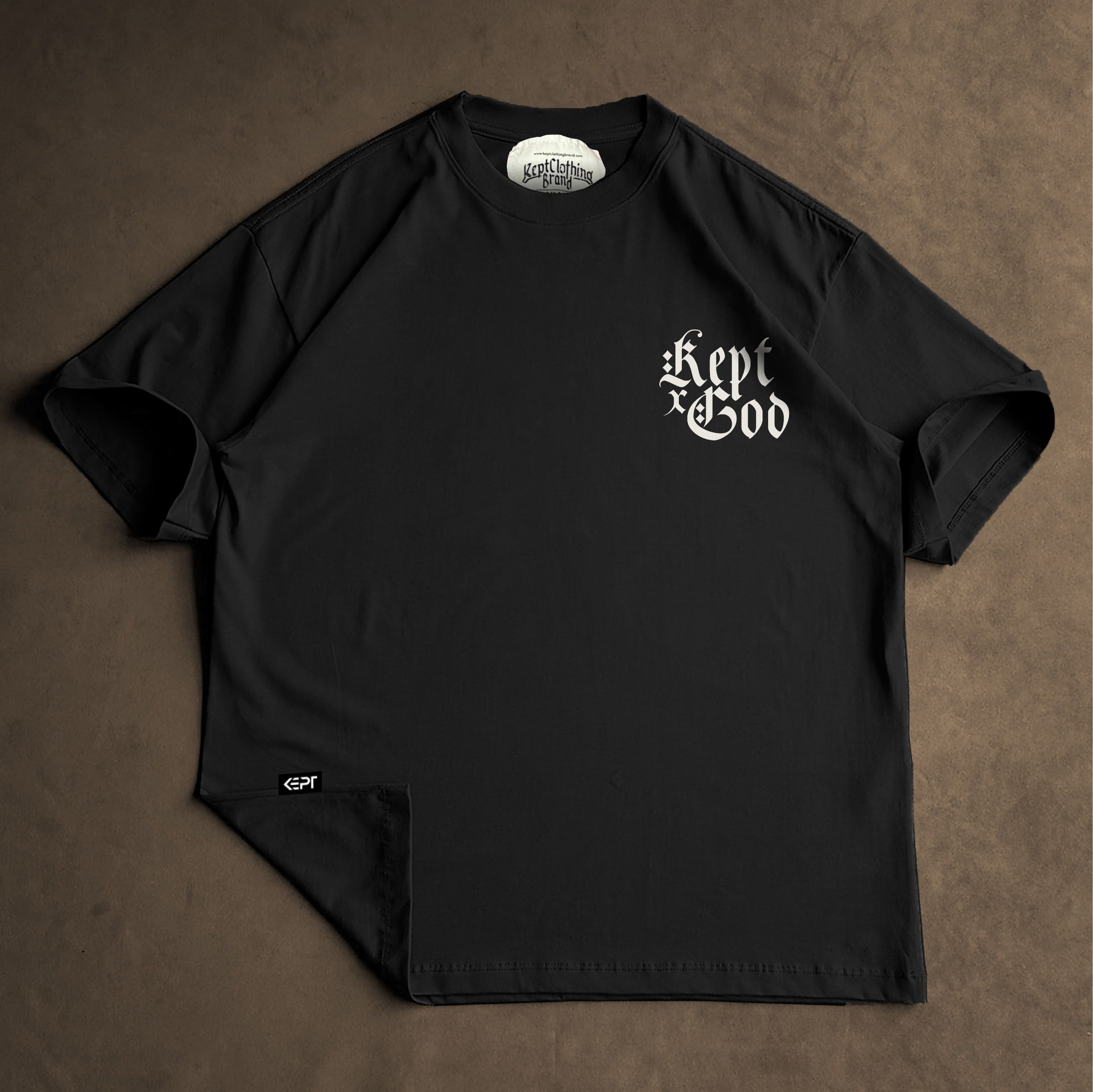 Kept x God Devine Imprint Tee (Oversized Lux Fit) - Premium Shirts & Tops from KEPT Clothing Brand - Just $38! Shop now at KEPT Clothing Brand