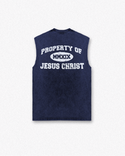 Jesus is King Muscle Tee - Navy Blue - Premium Shirts & Tops from KEPT Clothing Brand - Just $35! Shop now at KEPT Clothing Brand