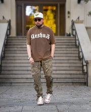 Yeshua Scripture Raw Hem Tee (Oversized Fit) - Premium Shirts & Tops from KEPT Clothing Brand - Just $35! Shop now at KEPT Clothing Brand