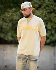 Yeshua Scripture Raw Hem Tee (Oversized Fit) - Premium Shirts & Tops from KEPT Clothing Brand - Just $38! Shop now at KEPT Clothing Brand