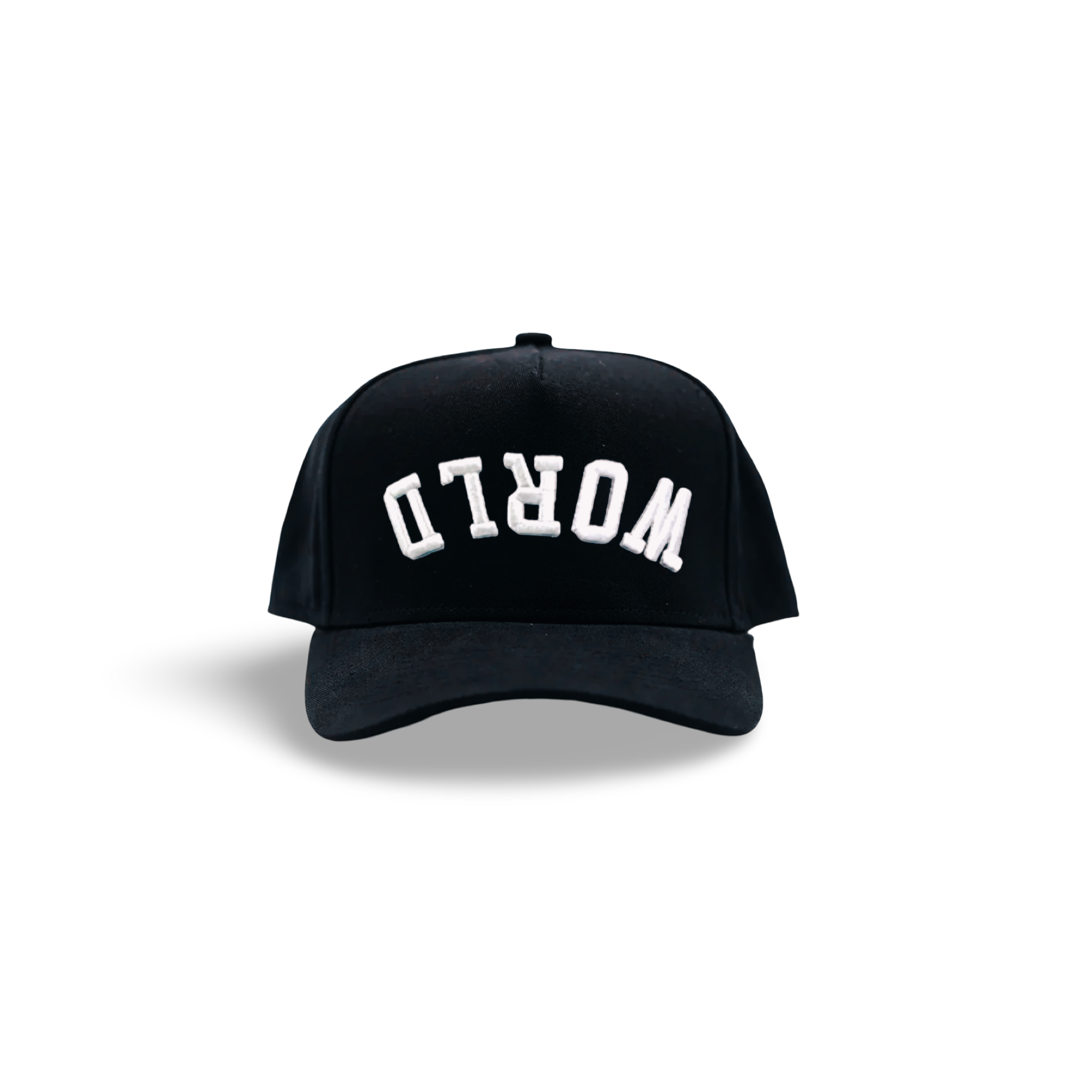 Upside Down World - Onyx Black - Premium Hats from KEPT Clothing Brand - Just $38! Shop now at KEPT Clothing Brand