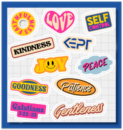 Galatians 3:22 Sticker Set - Premium  from KEPT Clothing Brand - Just $7.99! Shop now at KEPT Clothing Brand