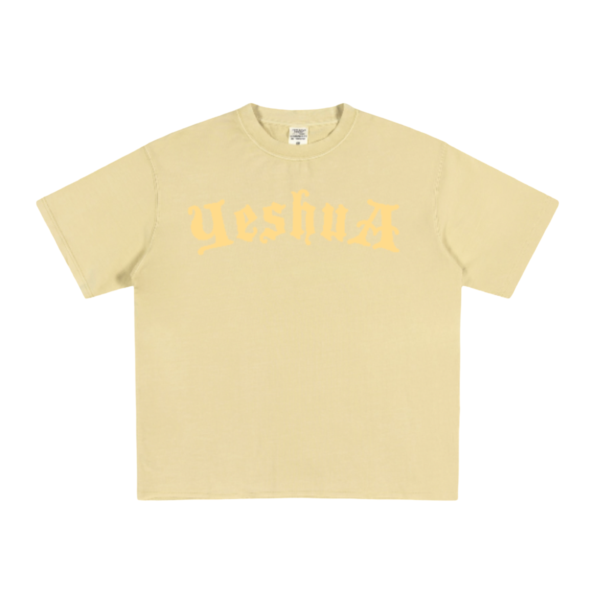 Yeshua Scripture Raw Hem Tee (Oversized Fit) - Premium Shirts & Tops from KEPT Clothing Brand - Just $38! Shop now at KEPT Clothing Brand