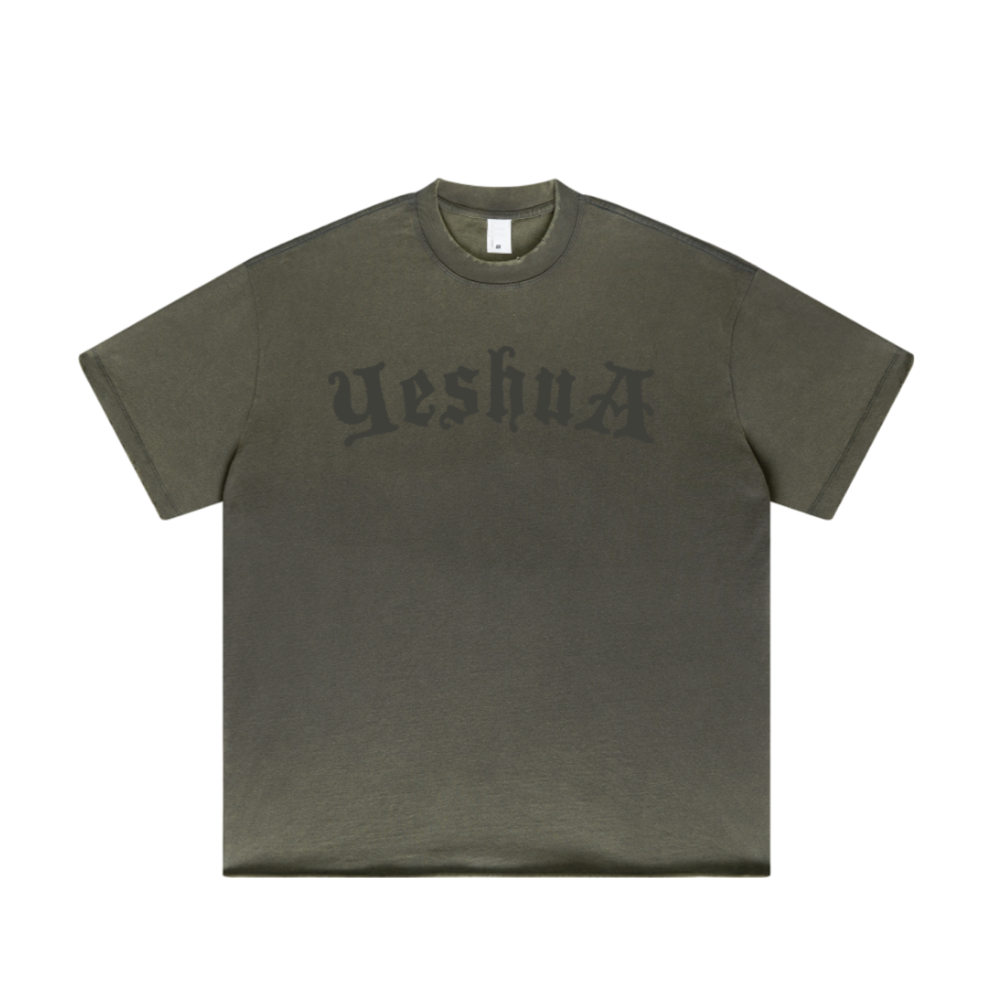 Yeshua Scripture Raw Hem Tee (Oversized Fit) - Premium Shirts & Tops from KEPT Clothing Brand - Just $45! Shop now at KEPT Clothing Brand