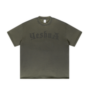 Yeshua Scripture Raw Hem Tee (Oversized Fit) - Premium Shirts & Tops from KEPT Clothing Brand - Just $45! Shop now at KEPT Clothing Brand