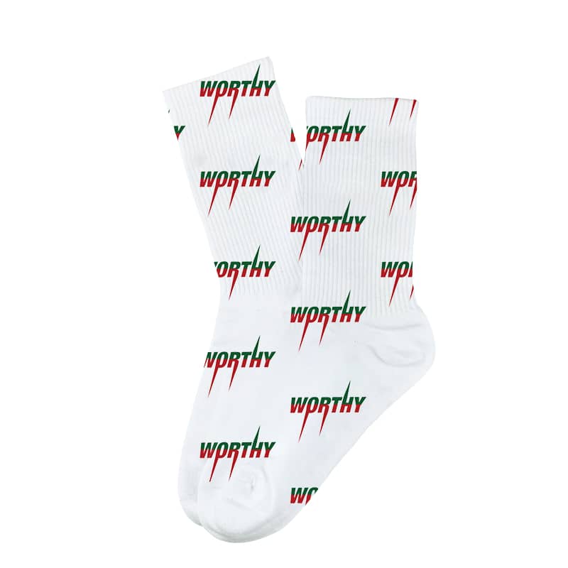 Worthy Socks - Premium Accessories from KEPT Clothing Brand - Just $5! Shop now at KEPT Clothing Brand