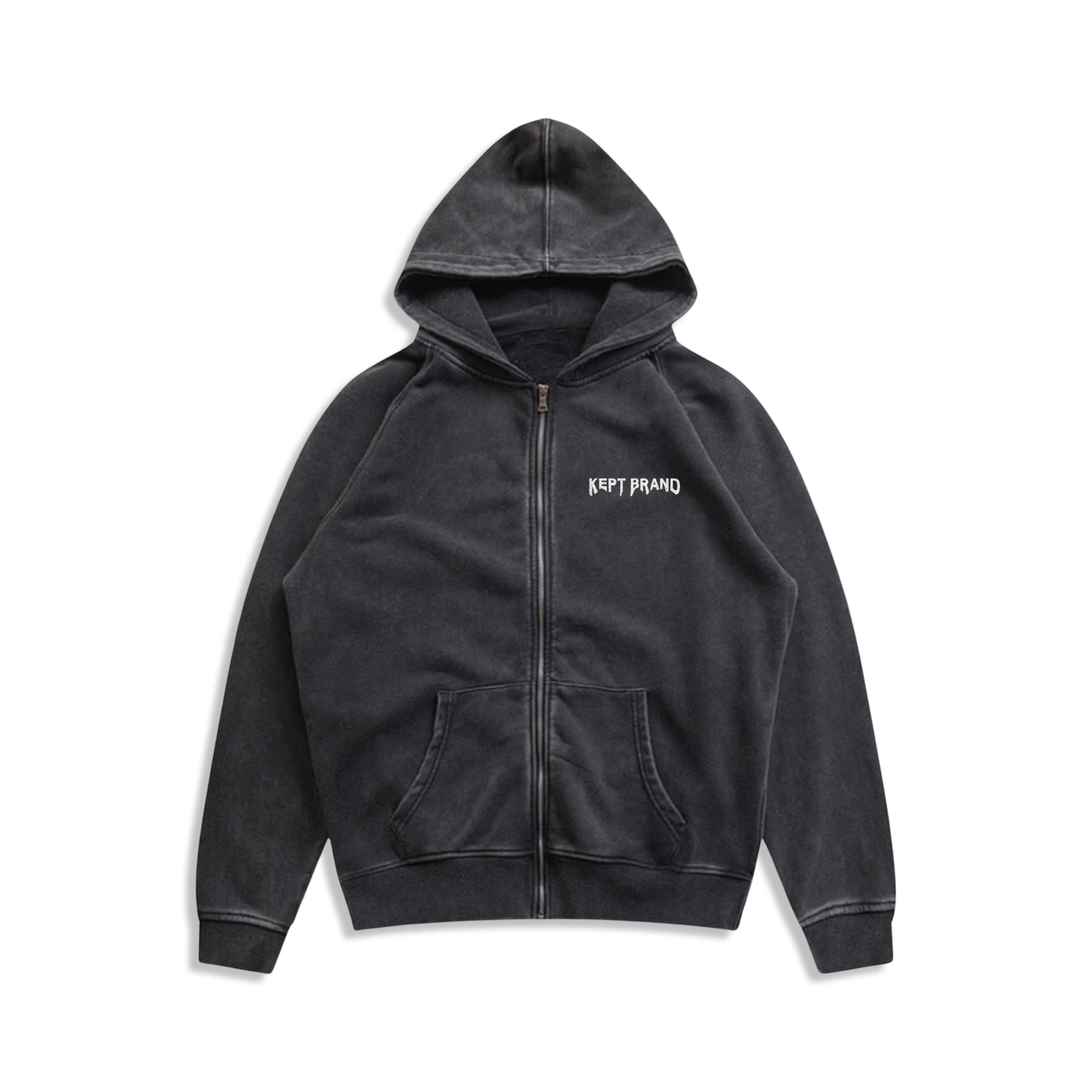 Angel Zip Up Hoodie (Oversized fit) - Premium Hoodie from KEPT Clothing Brand - Just $38! Shop now at KEPT Clothing Brand