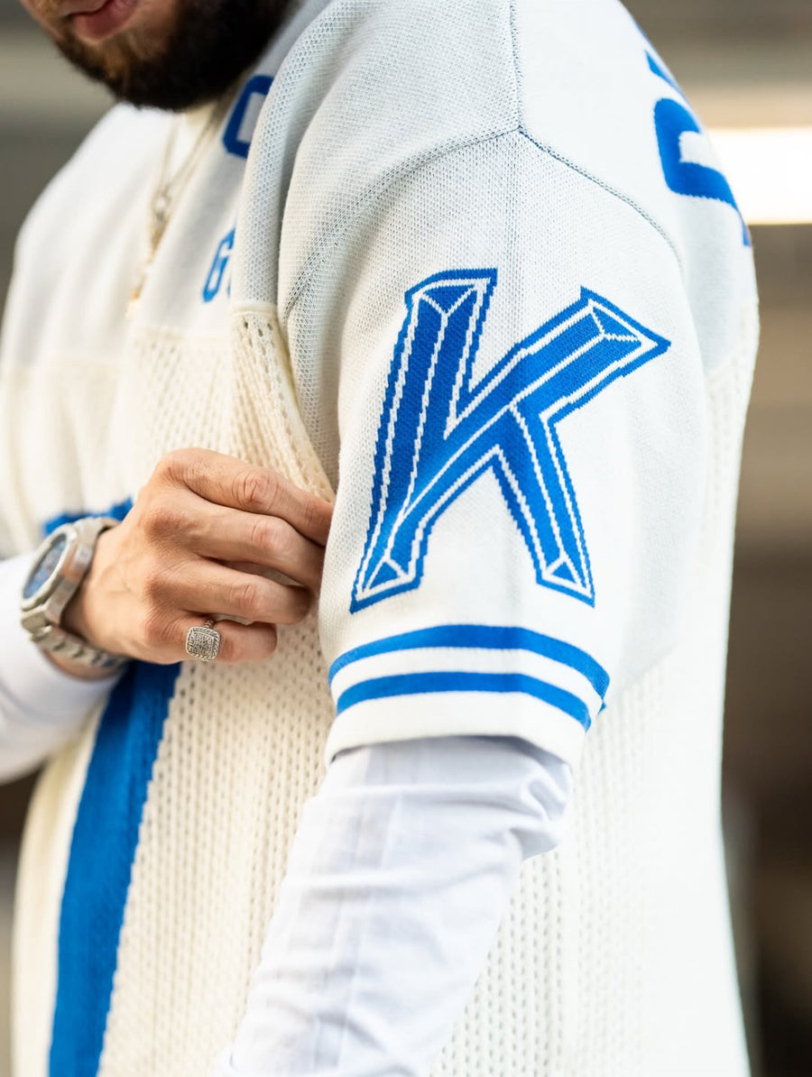Child of God Knitted Jersey - Revival Royal - Premium Shirts & Tops from KEPT Clothing Brand - Just $85! Shop now at KEPT Clothing Brand