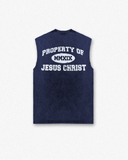 Jesus is King Muscle Tee - Navy Blue - Premium Shirts & Tops from KEPT Clothing Brand - Just $35! Shop now at KEPT Clothing Brand
