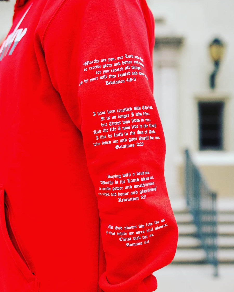 Worthy on Sleeve Hoodie