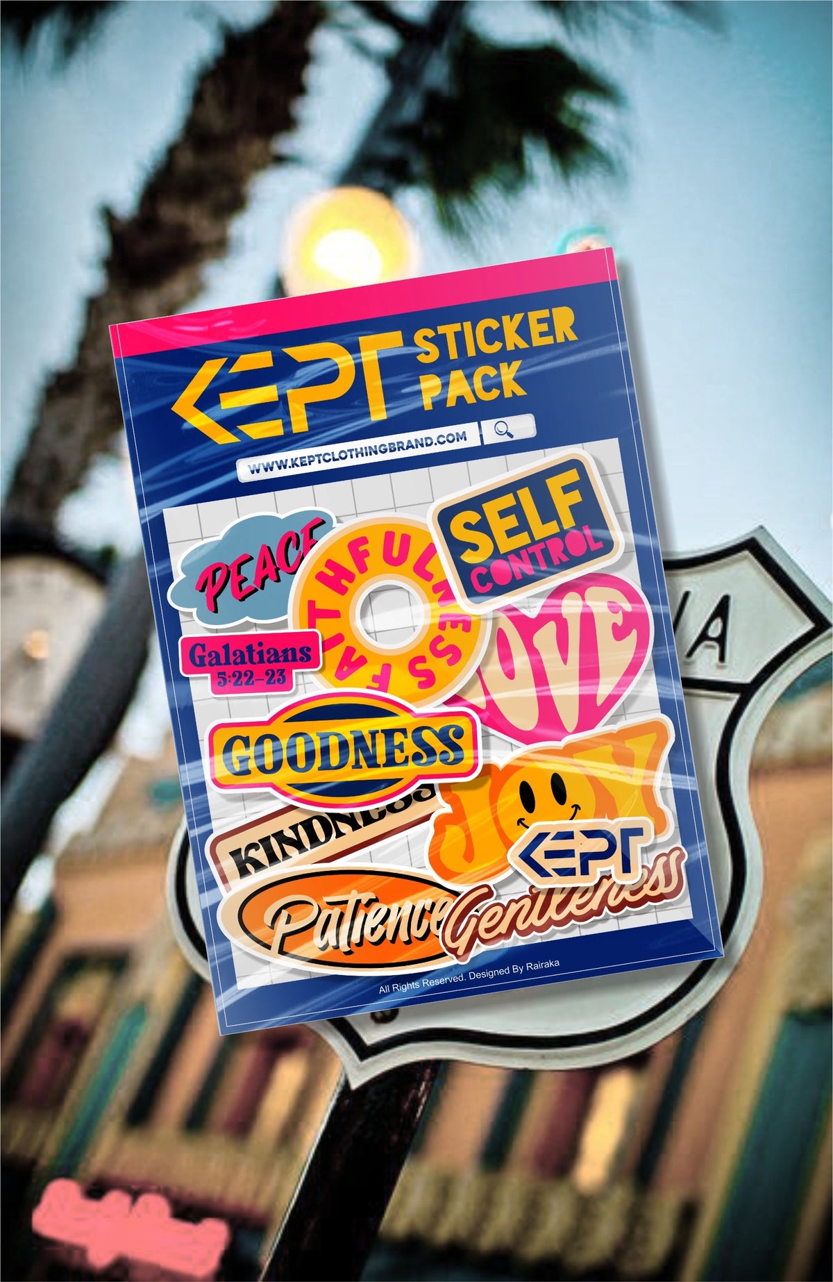 Galatians 3:22 Sticker Set - Premium  from KEPT Clothing Brand - Just $7.99! Shop now at KEPT Clothing Brand