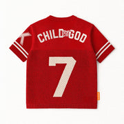 Child of God Knitted Jersey - Trinity Red - Premium Shirts & Tops from KEPT Clothing Brand - Just $85! Shop now at KEPT Clothing Brand