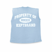 Jesus is King Muscle Tee - Carolina Blue - Premium Shirts & Tops from KEPT Clothing Brand - Just $28! Shop now at KEPT Clothing Brand