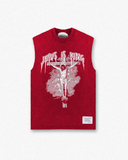 Jesus is King Muscle Tee - Vintage Red - Premium Shirts & Tops from KEPT Clothing Brand - Just $35! Shop now at KEPT Clothing Brand
