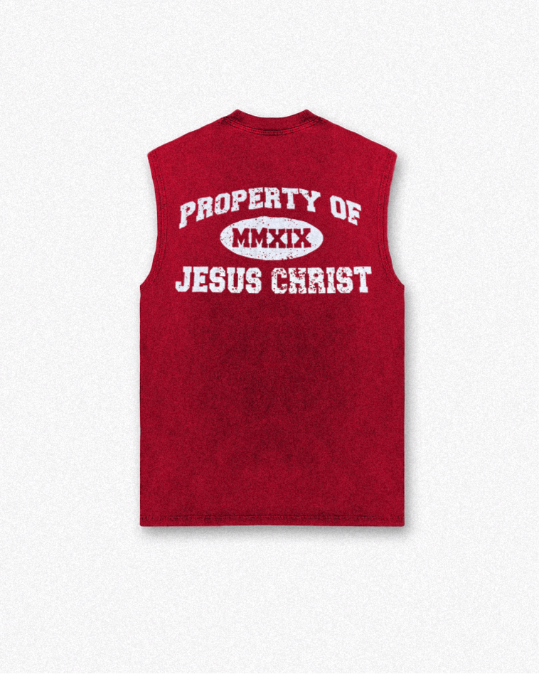 Jesus is King Muscle Tee - Vintage Red - Premium Shirts & Tops from KEPT Clothing Brand - Just $35! Shop now at KEPT Clothing Brand