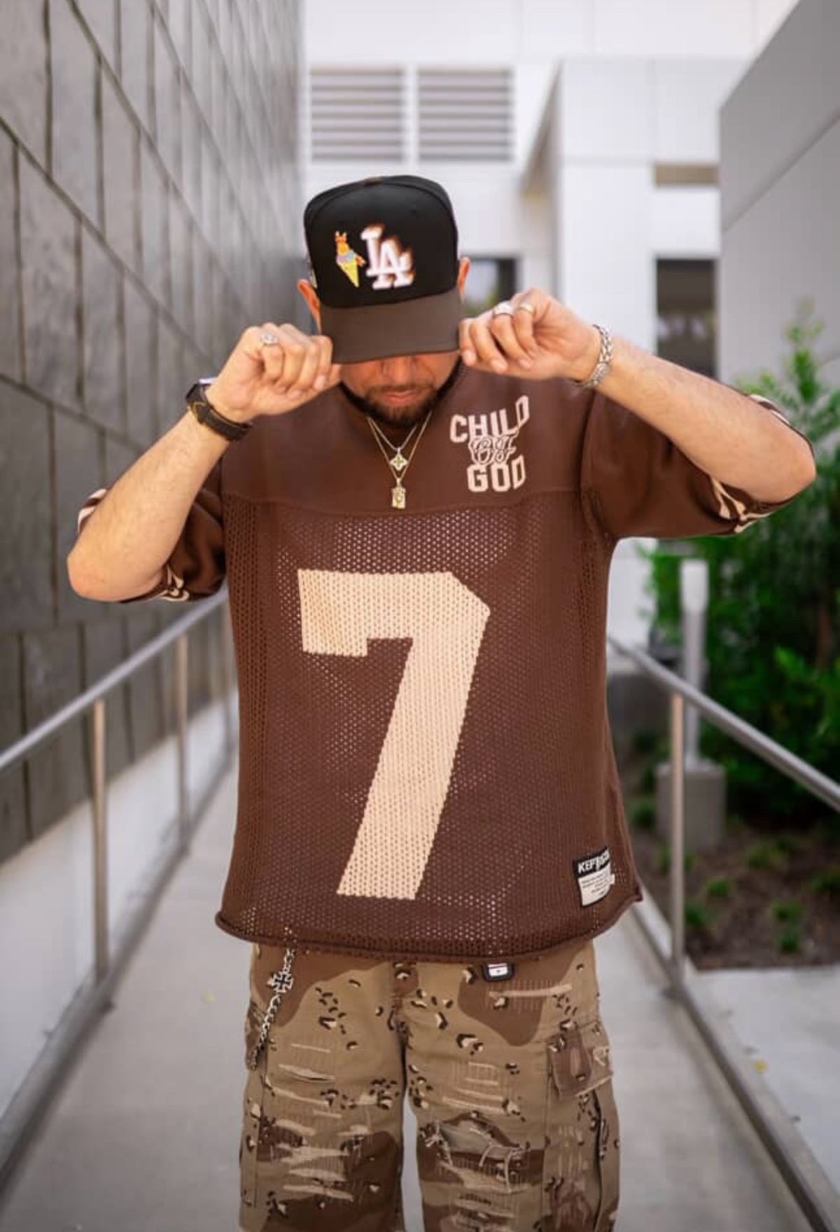 Child of God Knitted Jersey - Baptist Brown (Oversized Fit)