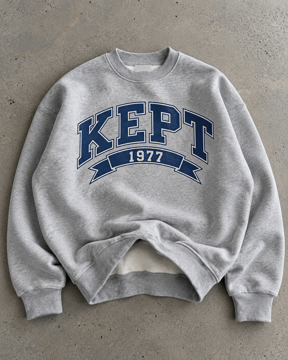 KEPT 1977 COLLEGIATE CREWNECK   [PRE SALE | SHIPS BY NOVEMBER 15]