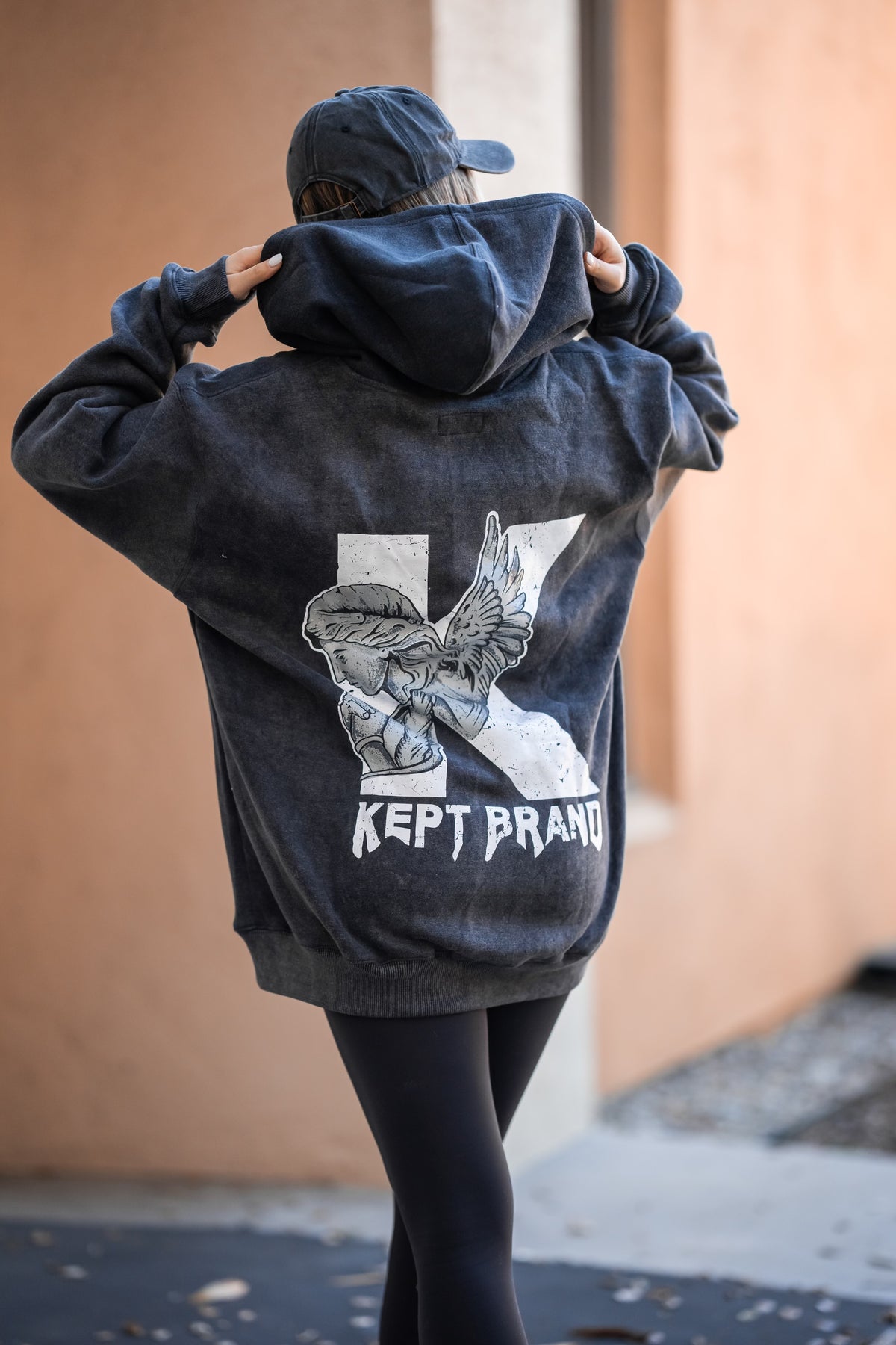 Angel Zip Up Hoodie (Oversized fit) - Premium Hoodie from KEPT Clothing Brand - Just $38! Shop now at KEPT Clothing Brand