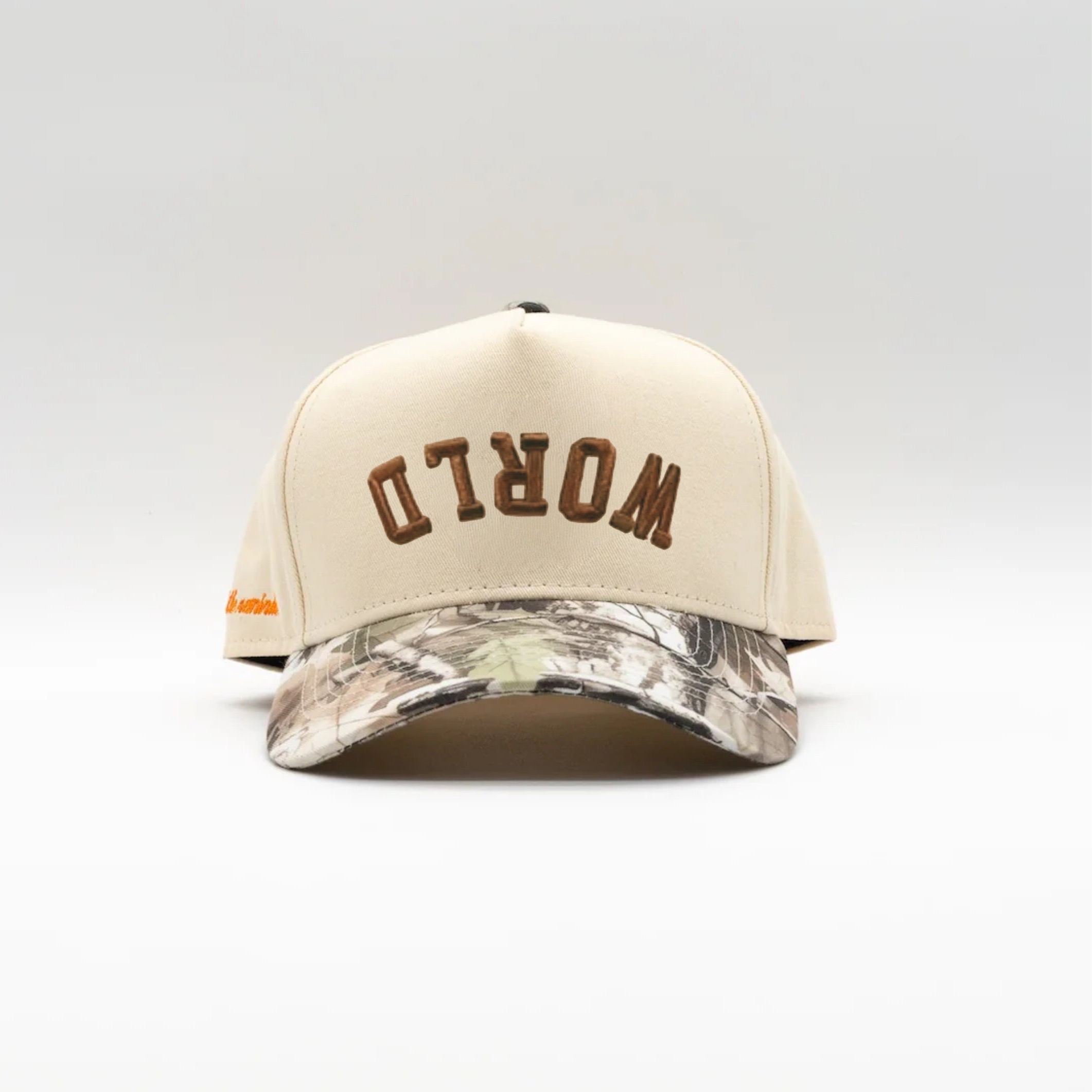 Upside Down World - Light Camo - Premium Hats from KEPT Clothing Brand - Just $38! Shop now at KEPT Clothing Brand