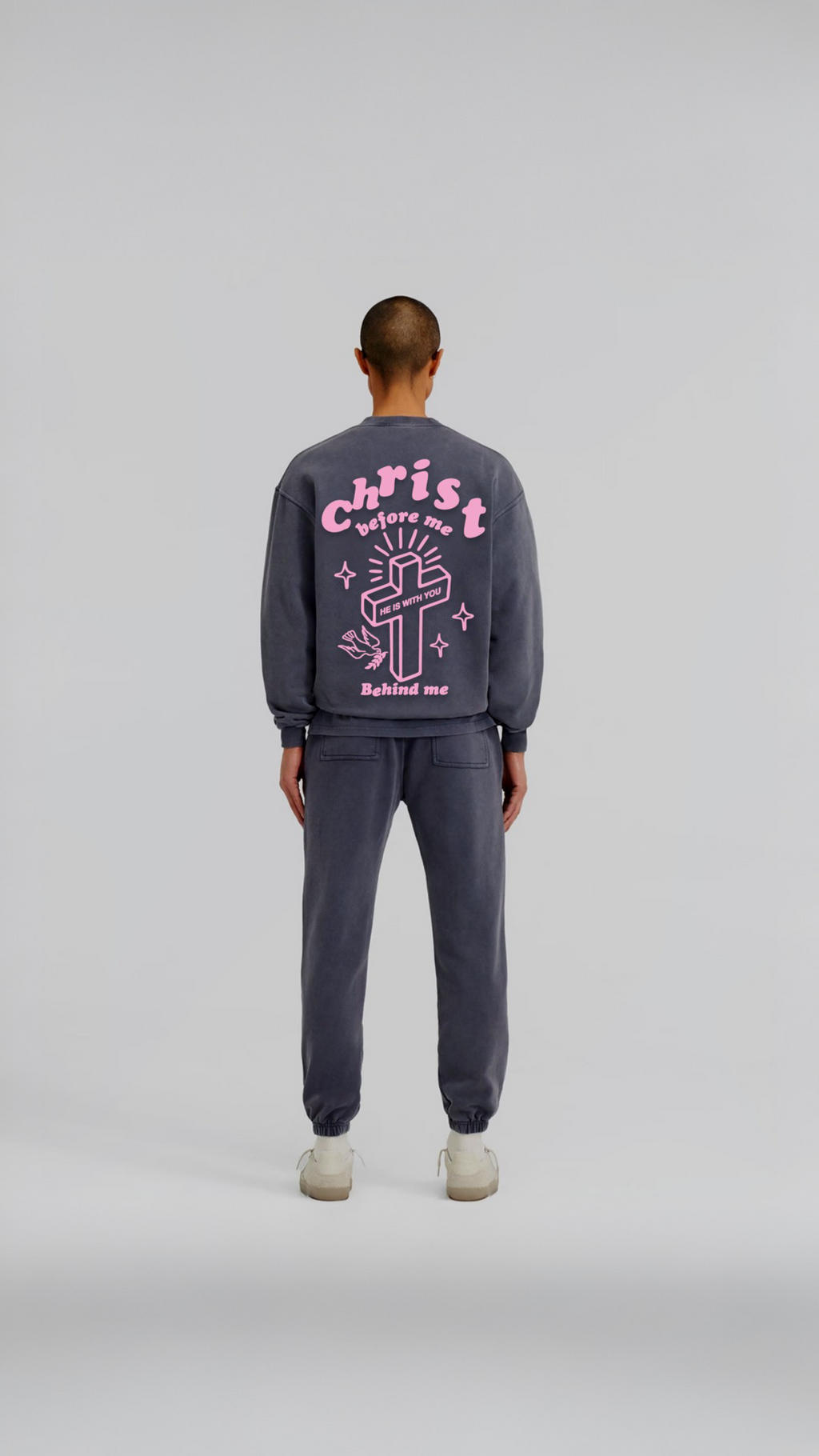 Christ Before Me Crewneck — KEPTXGOD