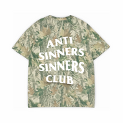 [PRE-ORDER - SHIPS OCTOBER 15TH] Anti Sinners Sinners Club Tee - Camo - Premium Shirts & Tops from KEPT Clothing Brand - Just $45! Shop now at KEPT Clothing Brand