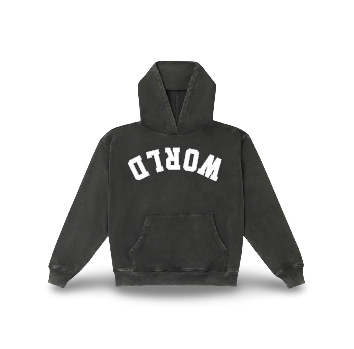 Upside Down World Hoodie — Covenant Black