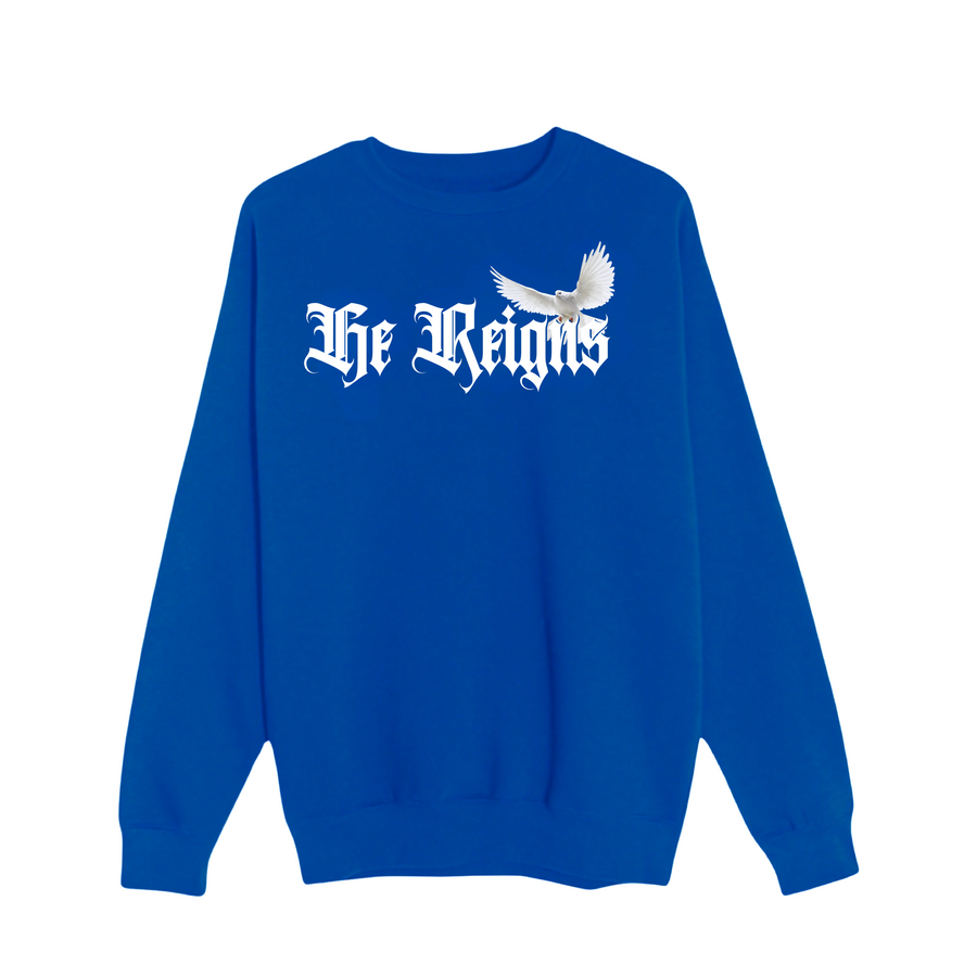 He Reigns Premium Crewneck Sweatshirt