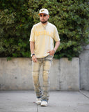 Yeshua Scripture Raw Hem Tee (Oversized Fit) - Premium Shirts & Tops from KEPT Clothing Brand - Just $38! Shop now at KEPT Clothing Brand