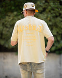 Yeshua Scripture Raw Hem Tee (Oversized Fit) - Premium Shirts & Tops from KEPT Clothing Brand - Just $38! Shop now at KEPT Clothing Brand