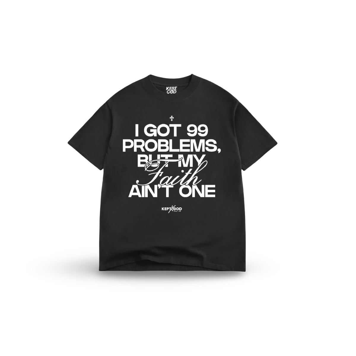 99 Problems But My Faith Ain’t One - Premium Shirts & Tops from KEPT Clothing Brand - Just $38! Shop now at KEPT Clothing Brand