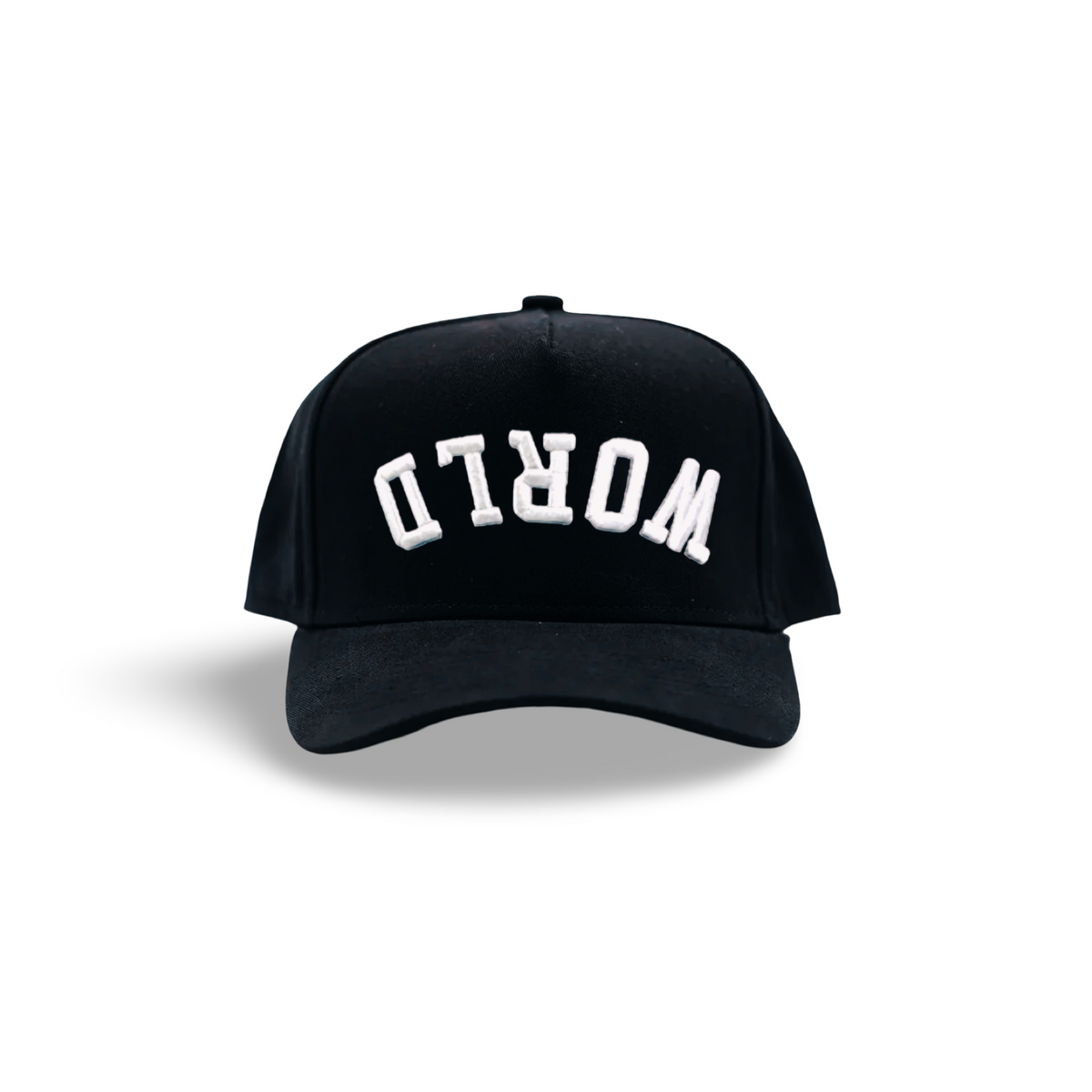 Upside Down World - Onyx Black - Premium Hats from KEPT Clothing Brand - Just $38! Shop now at KEPT Clothing Brand