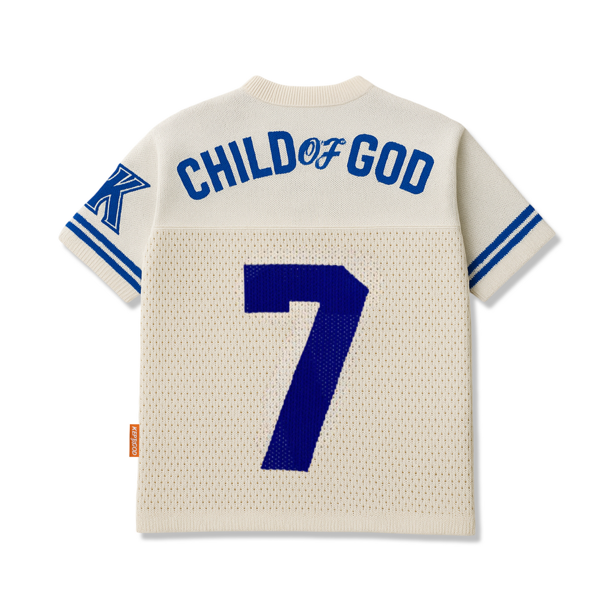 Child of God Knitted Jersey - Revival Royal - Premium Shirts & Tops from KEPT Clothing Brand - Just $85! Shop now at KEPT Clothing Brand