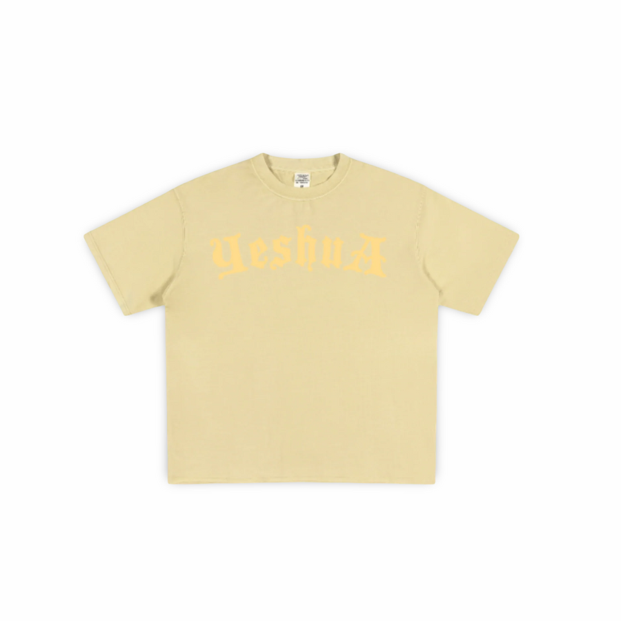 Yeshua Scripture Raw Hem Tee (Oversized Fit) - Premium Shirts & Tops from KEPT Clothing Brand - Just $38! Shop now at KEPT Clothing Brand