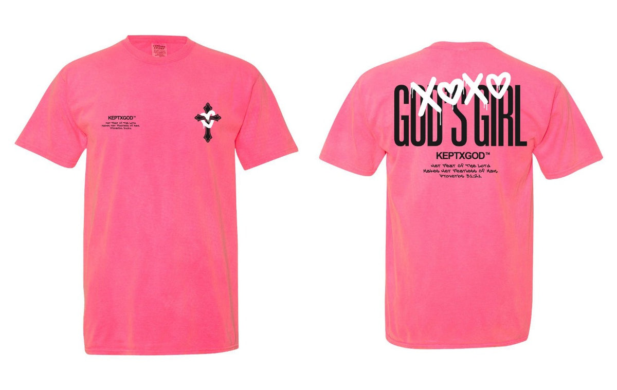 God’s Girl Garment-Dyed Heavyweight T-Shirt - Premium Shirts & Tops from KEPT Clothing Brand - Just $28! Shop now at KEPT Clothing Brand