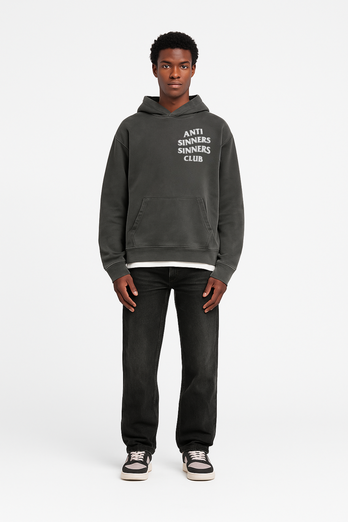 Anti Sinners Sinners Club Hoodie - Vintage Black