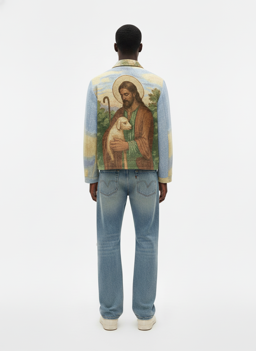 “Good Shepherd” Tapestry Jacquard Jacket