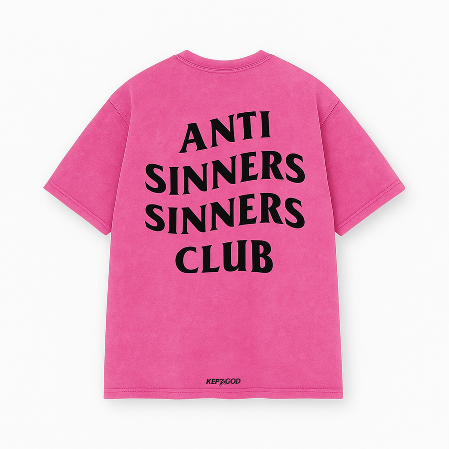Anti Sinners Sinners Club T-Shirt - Premium Shirts & Tops from KEPT Clothing Brand - Just $35! Shop now at KEPT Clothing Brand