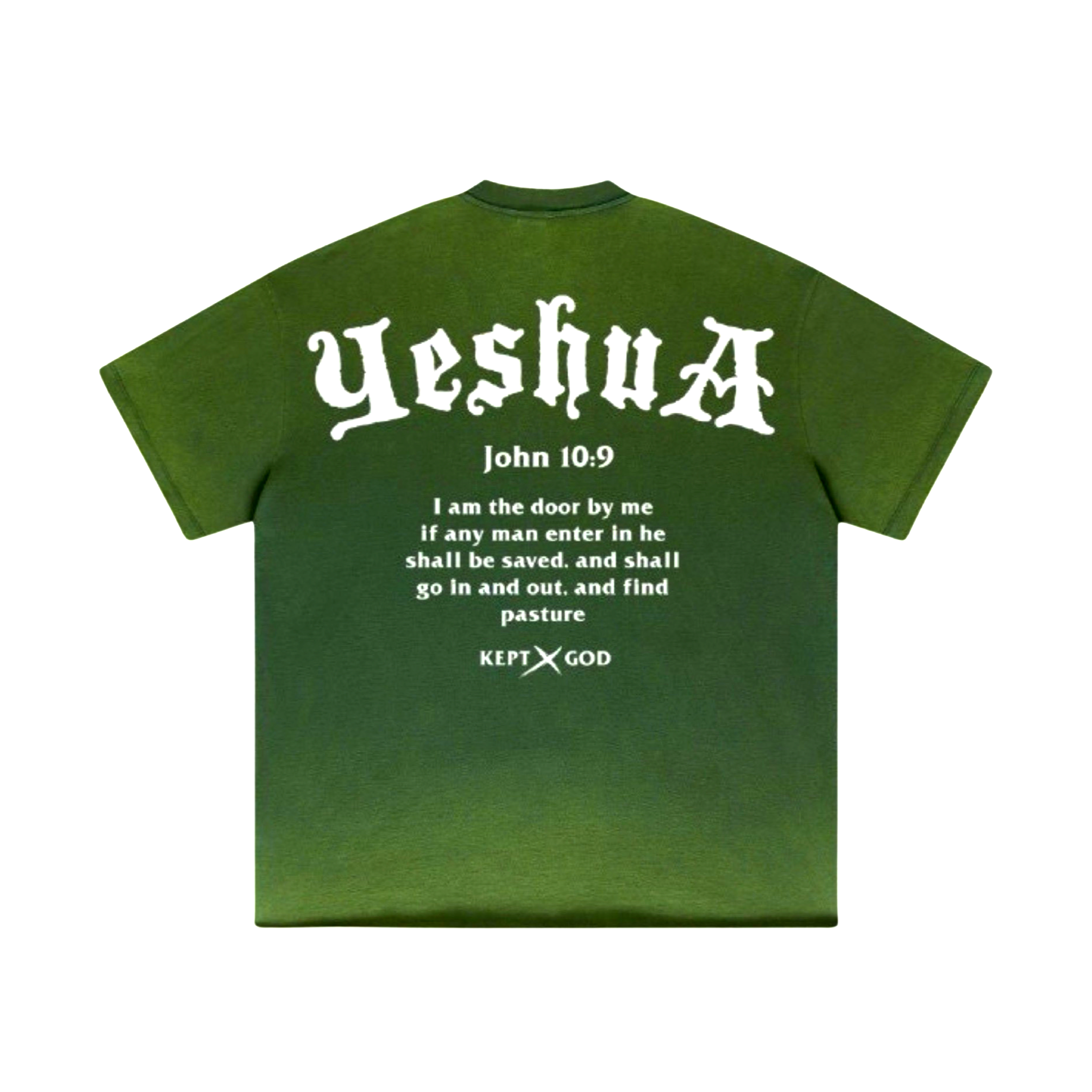 Yeshua Scripture Raw Hem Tee (Oversized Fit)