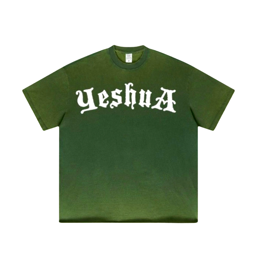 Yeshua Scripture Raw Hem Tee (Oversized Fit)