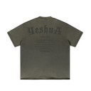 Yeshua Scripture Raw Hem Tee (Oversized Fit) - Premium Shirts & Tops from KEPT Clothing Brand - Just $35! Shop now at KEPT Clothing Brand