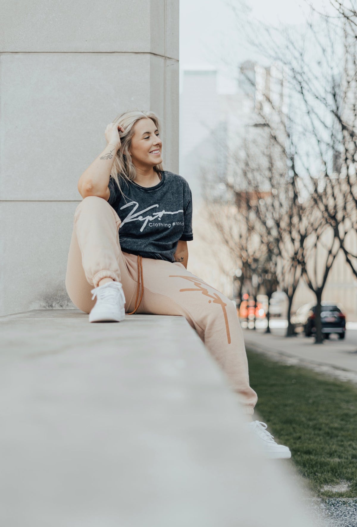 KEPT Signature Fleece Joggers - Tan - Premium Bottoms from KEPT Clothing Brand - Just $20! Shop now at KEPT Clothing Brand