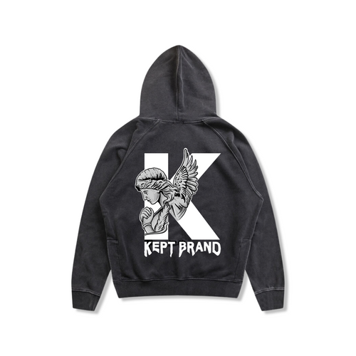 Angel Zip Up Hoodie (Oversized fit) - Premium Hoodie from KEPT Clothing Brand - Just $38! Shop now at KEPT Clothing Brand
