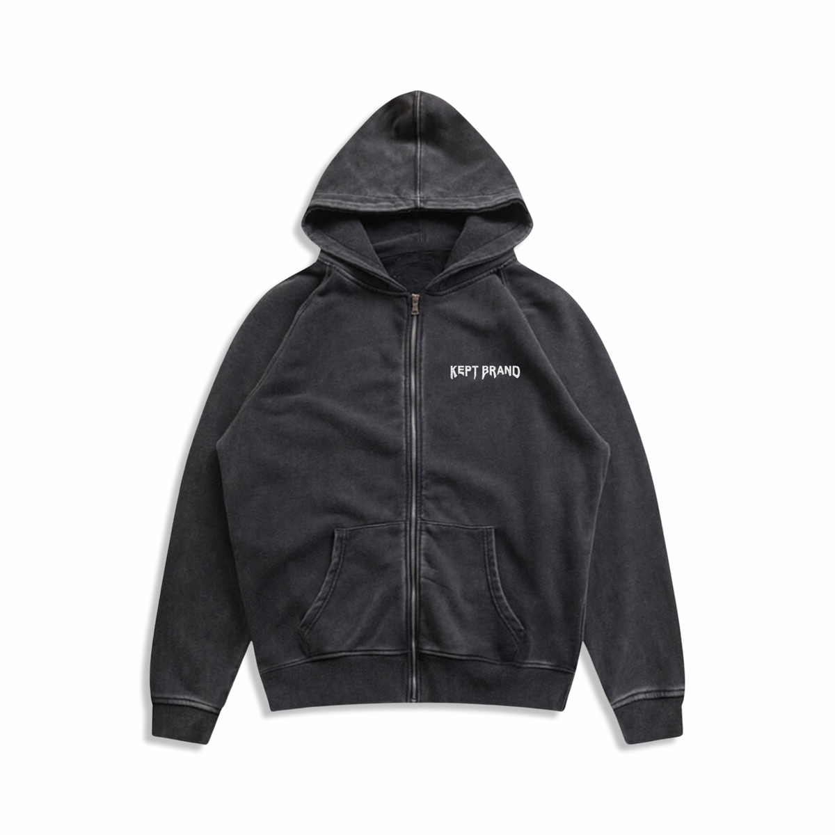 Angel Zip Up Hoodie (Oversized fit) - Premium Hoodie from KEPT Clothing Brand - Just $38! Shop now at KEPT Clothing Brand